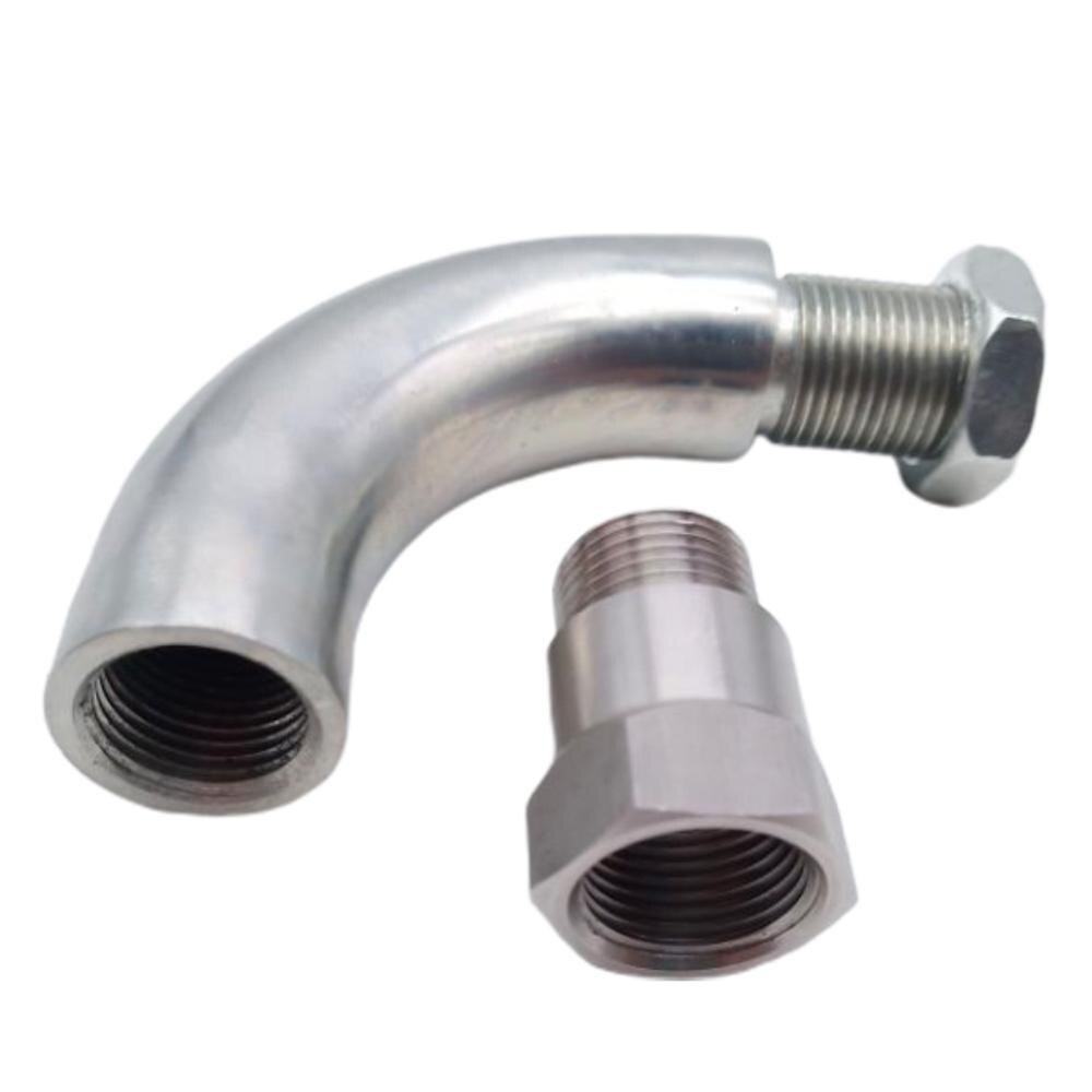 Car Exhaust O2 Oxygen Sensor Extender 90 degree 02 bung Extension M18 X 1.5