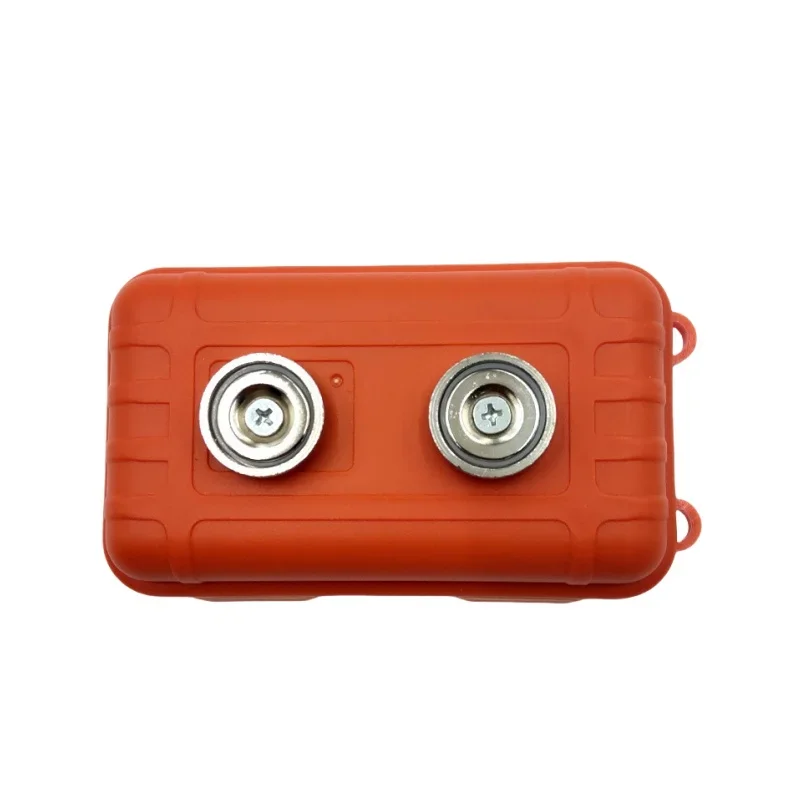 Mini magnetischer Schlüsselkasten unter dem Auto, wasserdichter Schlüsselversteck, rostfrei, multifunktionale Kasten für Ersatzschlüssel, GPS-Lokalisierer: Orange