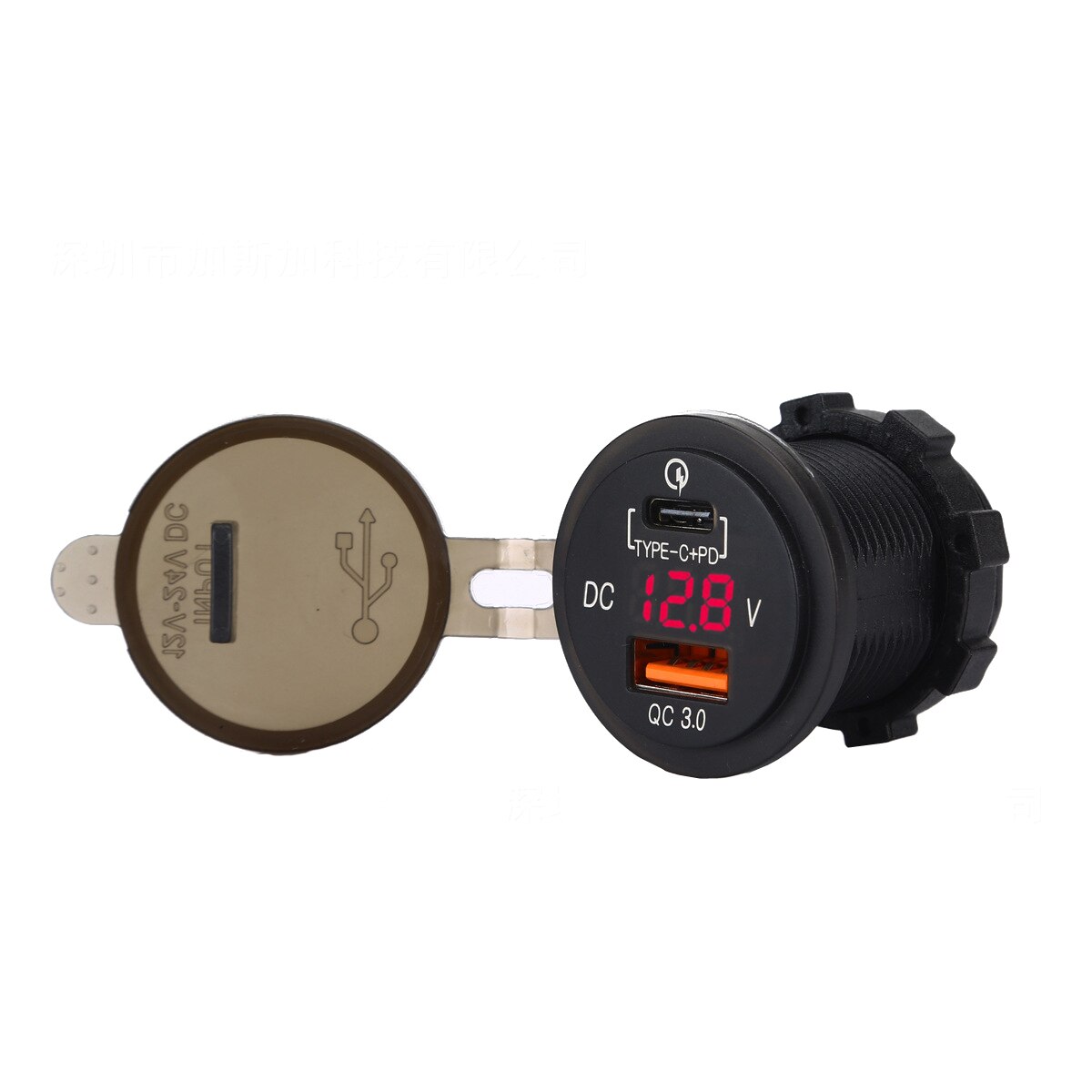 Fast USB PD Type C PD Car Charger with USB Power 2.0 & Quick Charge 3.0 QC3.0 QC 3.0 for Car Boat Marine Rv Mobile: Red