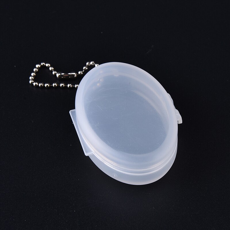 Oval 7 Days Weekly Plastic Box Key Chain Pill Tablet Pill Medicine Container Case Pill Box Splitters Color