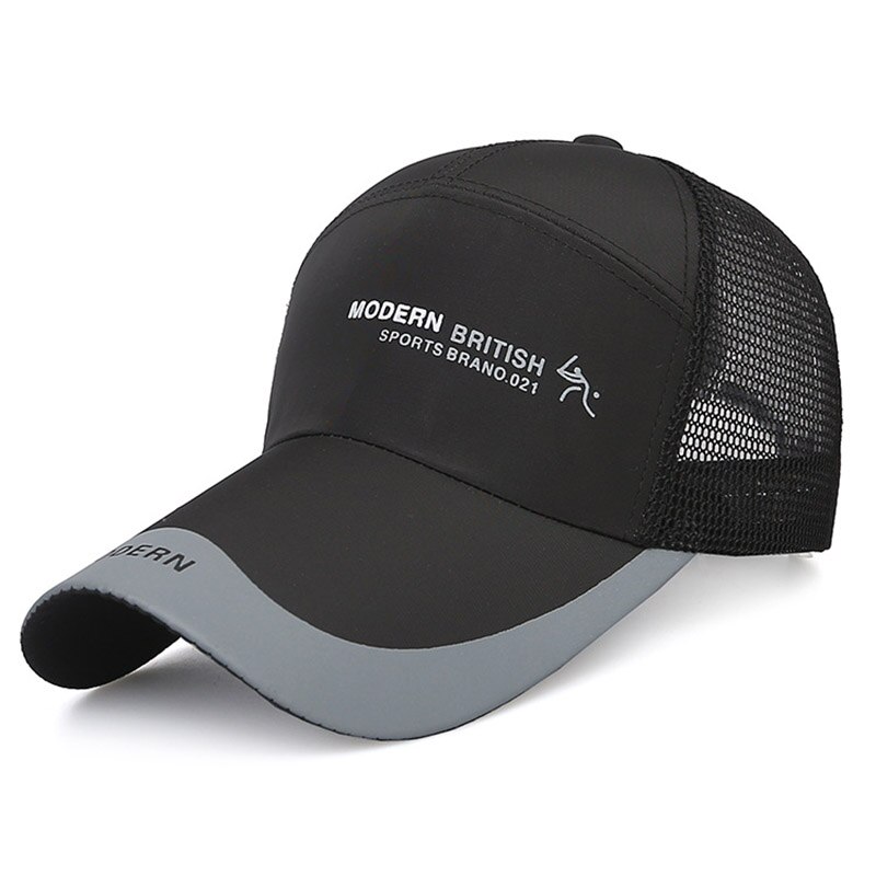 Outdoor Golf Vissen Hoeden Voor Mannen Quick Dry Waterdicht Vrouwen Mannen Baseball Caps Verstelbare Sport Zomer Zon Hoeden: 2 Mesh black