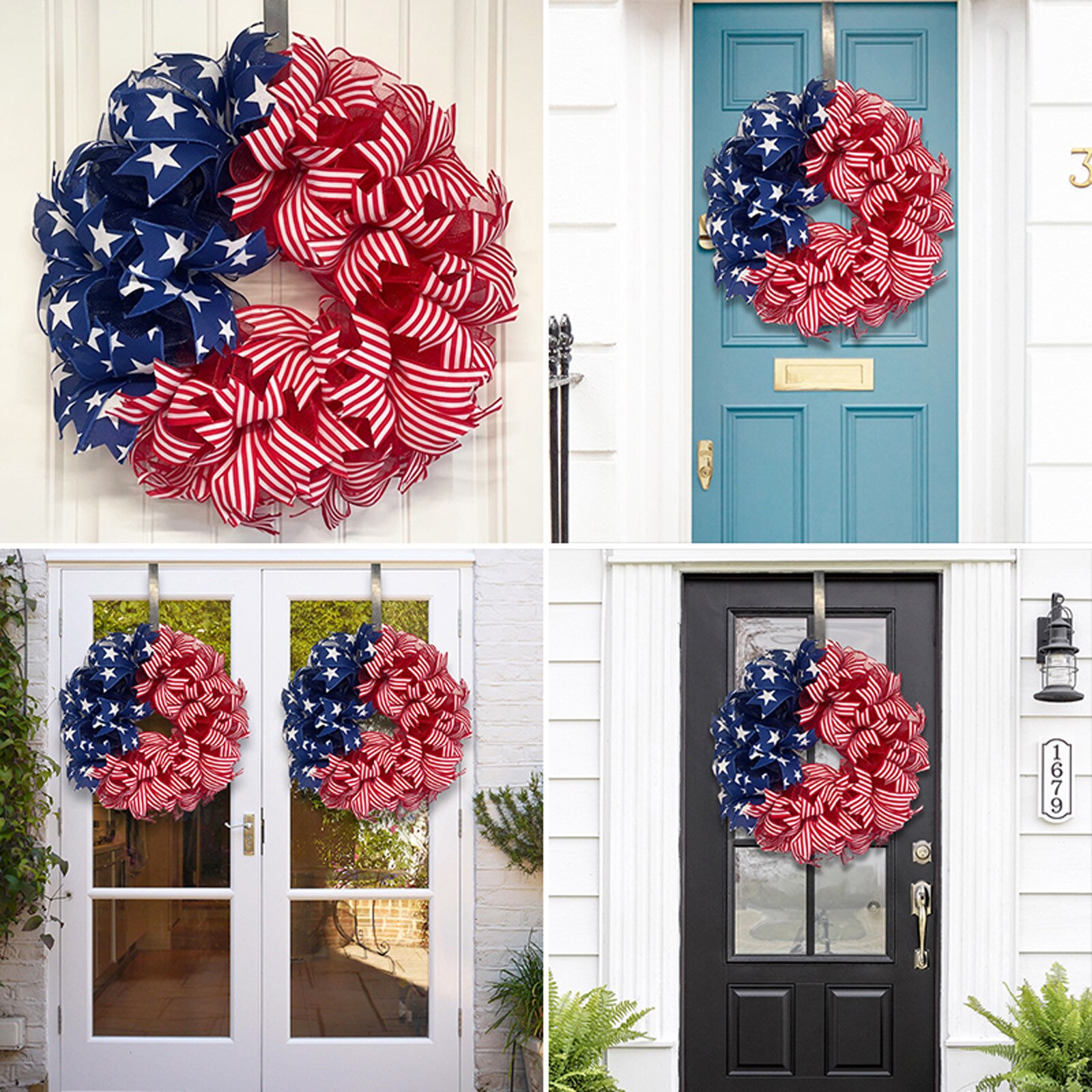 4th Of July Wreath Memorial Day Wreath Patriotic Wreath For Front Door Patriotic Decorations Independence Day 4th 2022