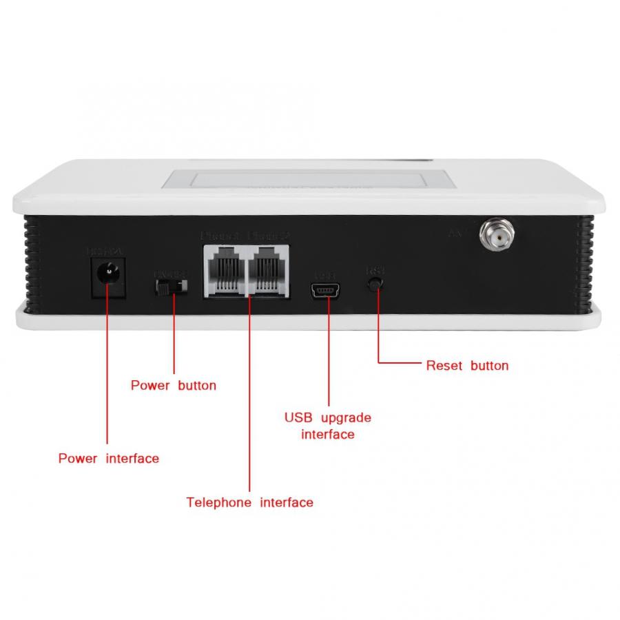 GSM Wireless Terminal Fixed Phone with LCD Display Can Connect Telephone Landlines Alarms Recording Boxes 100-240V