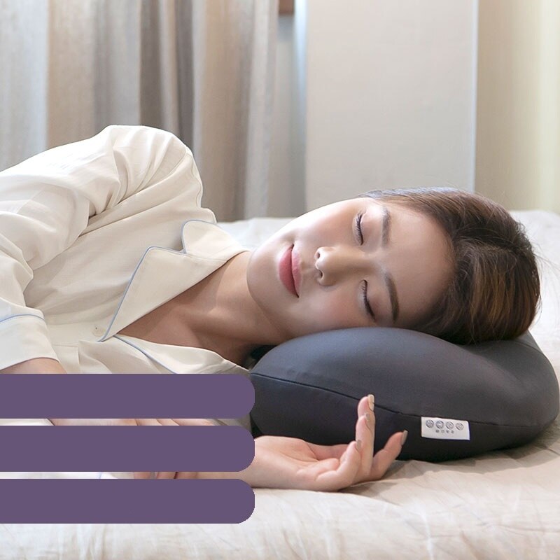 Almohada acogedora mágica 3D para el hogar, cojín ergonómico de microbolas de aire para el sueño profundo, para descomprimir la cama, descanso para la cabeza y el cuello