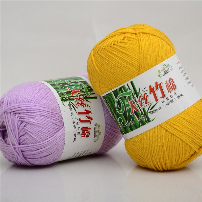 10 Stks/partij Natuurlijke Zachte Bamboe En Katoen Garen Voor Breien 100% Natrual Voor Baby 6 Strengen Dikke Hand Breien Dikke diy Garens