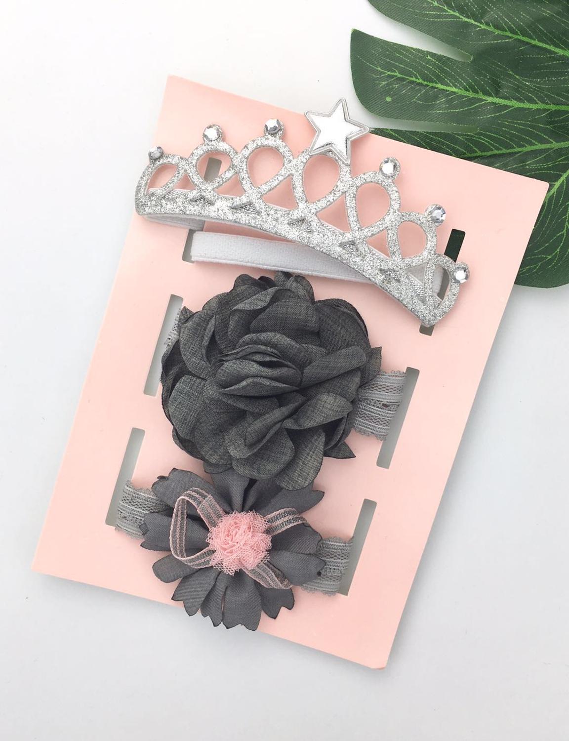 3 Stks/partij Baby Meisje Hoofdband Elastische Hoofddeksels Bloemen Strik Haar Accessoires Voor Baby Meisje Verjaardagsfeestje
