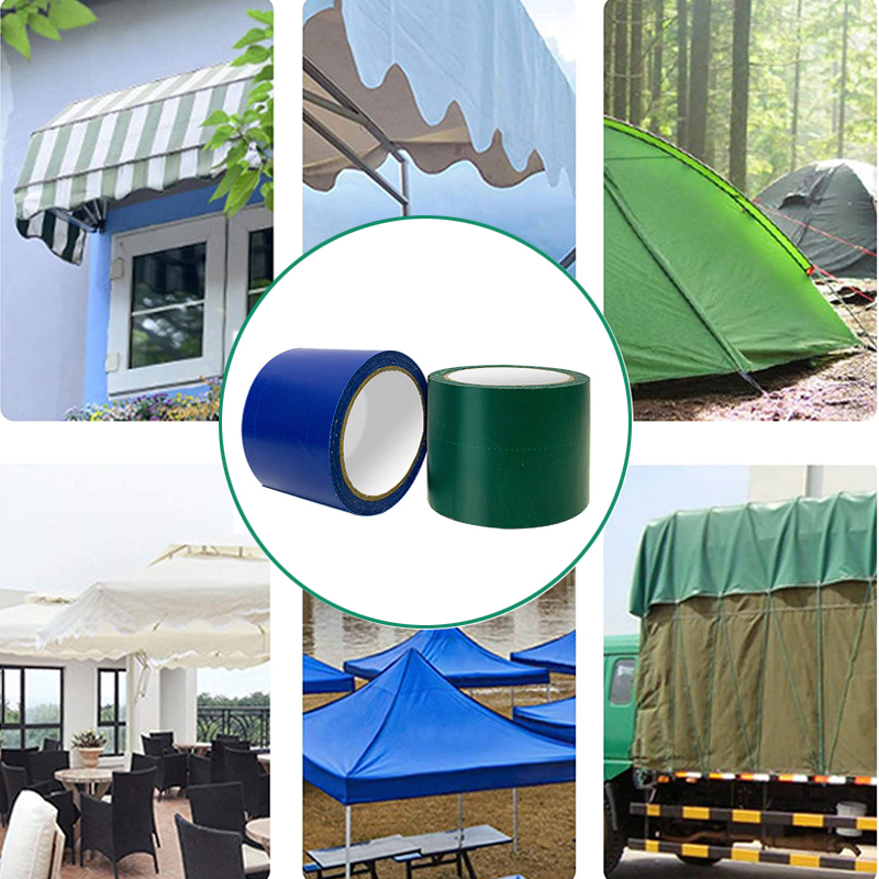 Waterdichte PVC Tent Reparatie Tape Regendicht Dekzeil Plakband Outdoor Luifel Repareren Tape Gegomd Tape Film Reparatie Plakken