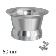 Filtro de aire de carburador, Trompeta de aleación de aluminio, color rojo y plateado, 50mm, para Keihin OKO KOSO- PWK24-30, piezas de motocicleta