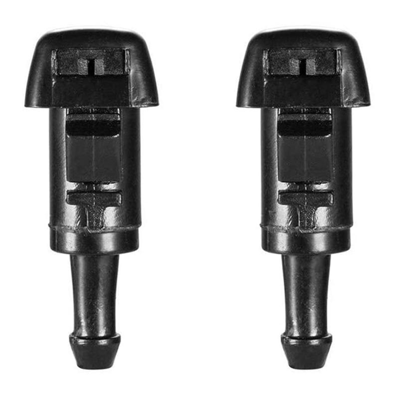 4 Stks Universele Achterscherm Wasmachine Jet Nozzle – Enkele Gat Spuitkop voor VW Golf Skoda Audi A3/A4/A6 – Auto Voorruit Reiniger Vervanging – Auto Wisser Vloeistof Nozzle