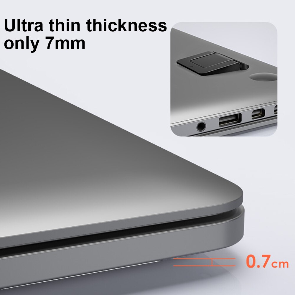 1 paar ergonomische universele handsfree koeling draagbare opvouwbare onzichtbare computer thuis desktop laptop standaard antislip abs
