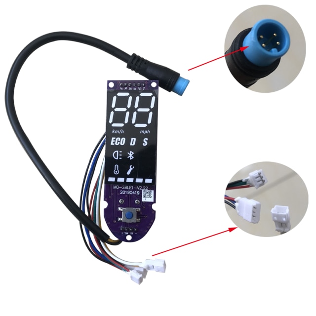 Electric Scooter Bluetooth Controller Kit with Display Accelerator Light Set for Ninebot for Xiaomi M365 Pro Electric Scooter: A Purple