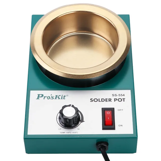 Lead Free Solder Pot Soldering Desoldering Bath Tin melting furnace Wire Tinning Tool 150W/200W/250W/300W: Silver