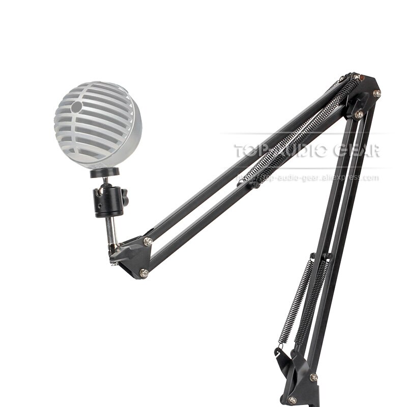 Bureau Suspension Bras De Ciseaux Micro Rack Pour SHURE MV 5 MV5 Table Ordinateur De Bureau D'enregistrement Pied De Micro Perche Monture Pour Support Pince