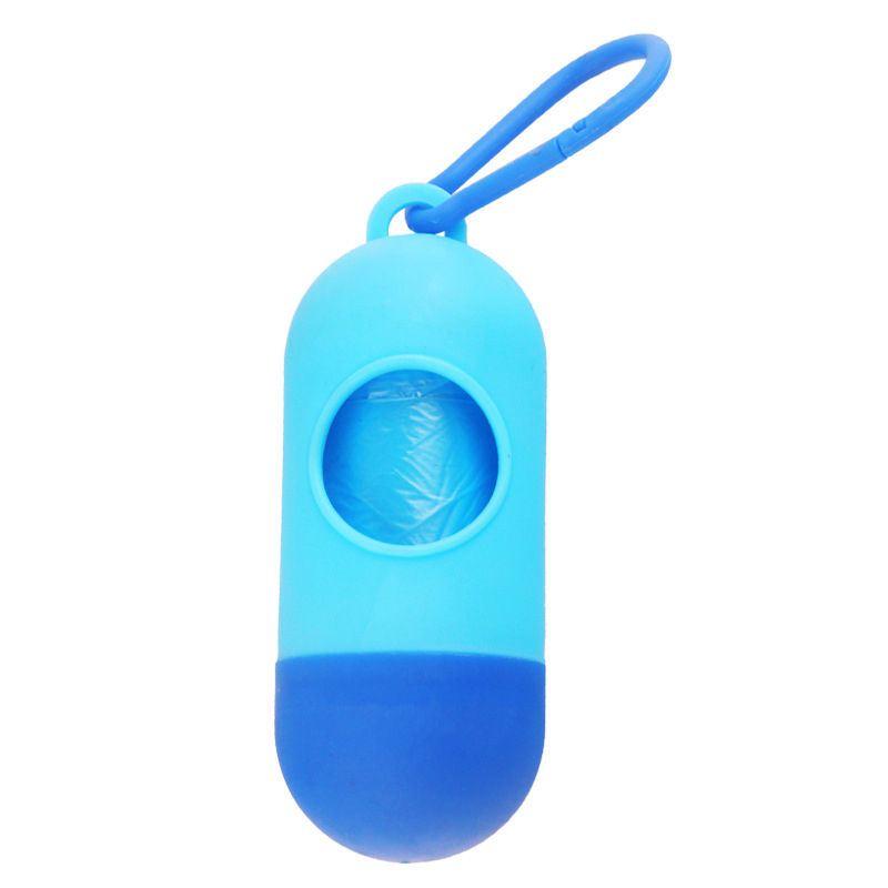 Bébé poussette accessoires 1PC boîte amovible + 1PC sac à ordures Portable poussette organisateur bébé couches poubelle sacs Case J0001: Light Blue