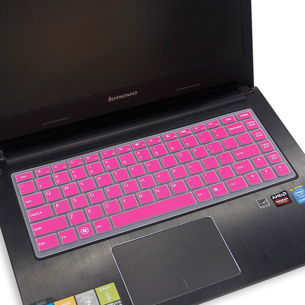 Laptop Keyboard Cover for Lenovo Yoga 13" - Ultra-thin Silicone Protector Skin: Rose