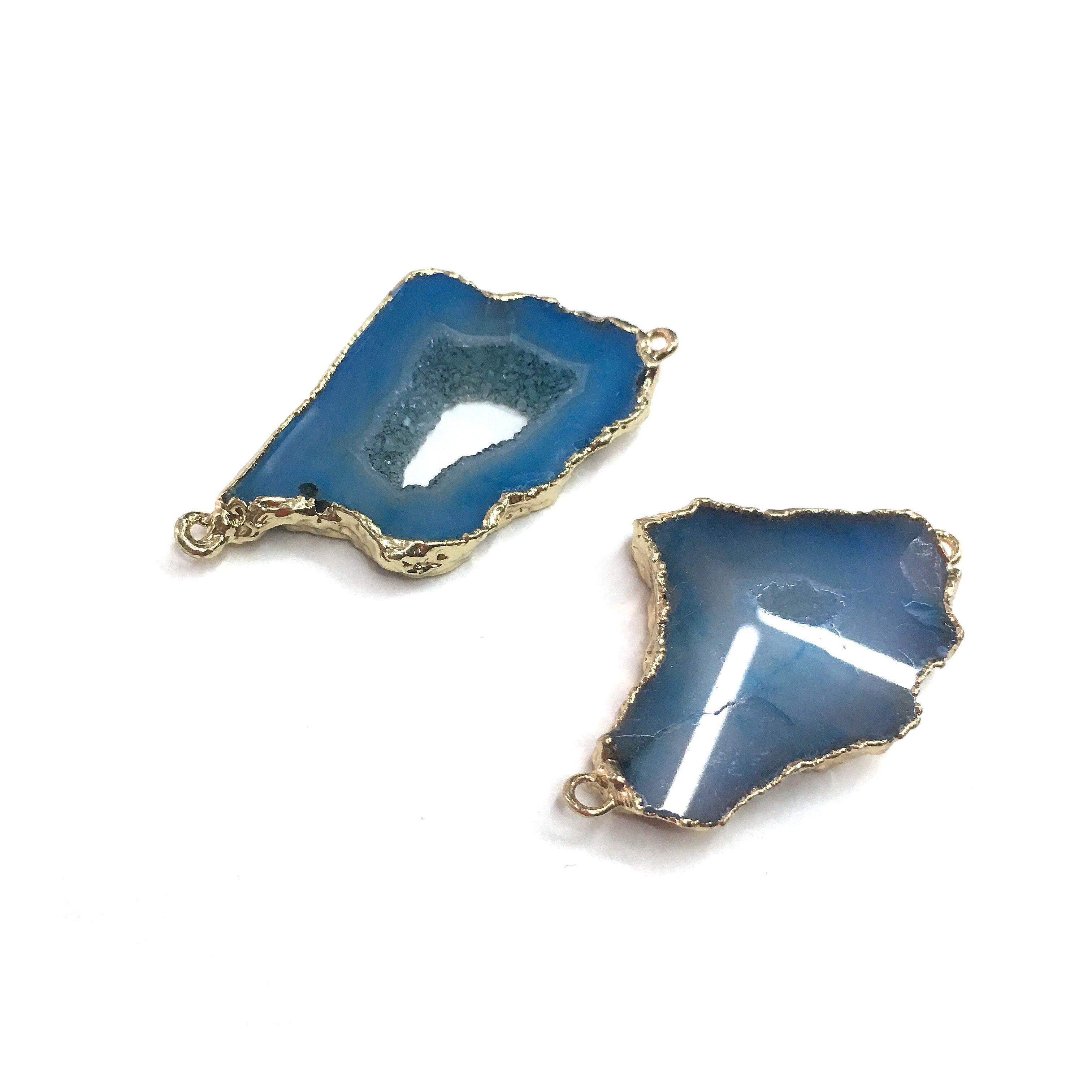 Natürliche Achate Anhänger Reize Verbinder Anhänger für Schmuck Machen DIY Zubehör passen Halsketten Größe 30x40mm-30x50mm