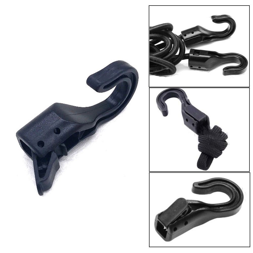 5 Stuks Open Einde Koord Haken Snap Boot Kajak Motorfiets Touw Gesp Camping Tent Haak Voor Bungee Shock Elastische Bungee Koord Bandjes