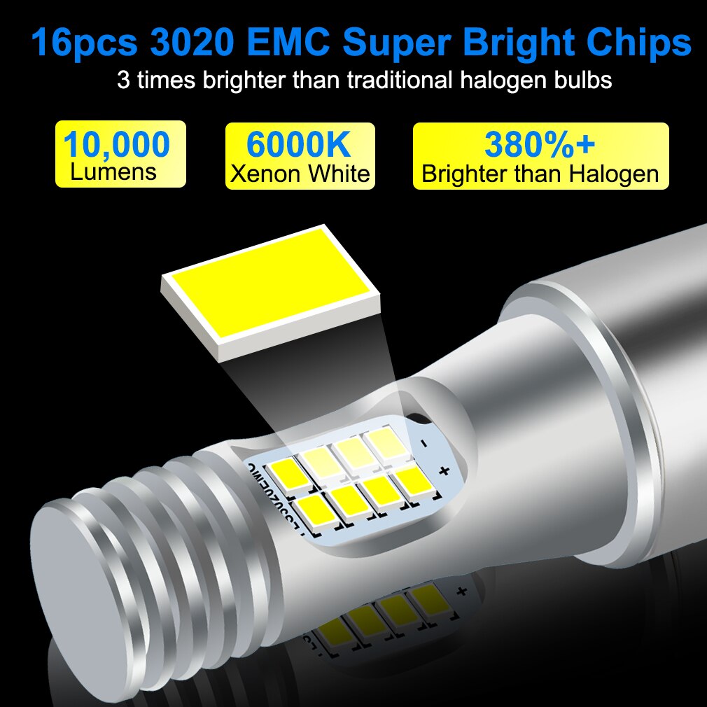 10000Lm H4 Led Moto H6 BA20D P15D Led Moto Motorfiets Koplamp Lampen Emc Wit 6000K Hi Lo Lamp Dc ac 12V 24V