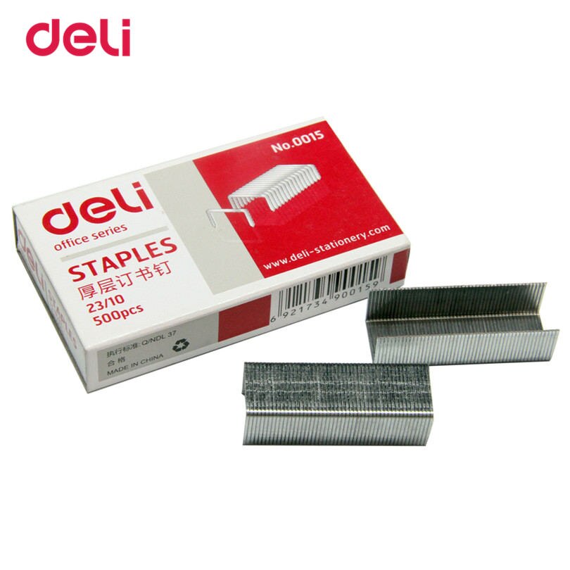 12mm hight nietjes crwon nagels voor deli Officel Metalen Normen Nietjes 23/10 Size Zilver 500 stuks EEN doos Normale Nietje