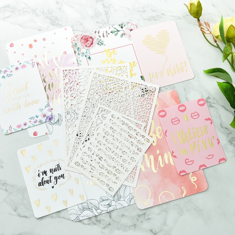 YPP CRAFT 12pcs Single-side Printed Cardstock Die Cuts for Scrapbooking/Card Making/Journaling Project DIY