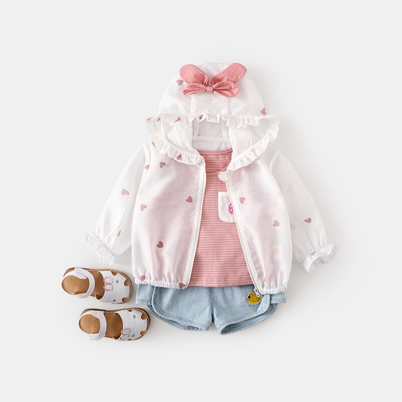 Estate Sezione Sottile Traspirante Infantile Del Bambino della Protezione Solare Protezione Solare di Estate Dei Bambini abbigliamento Per Bambini Giacca