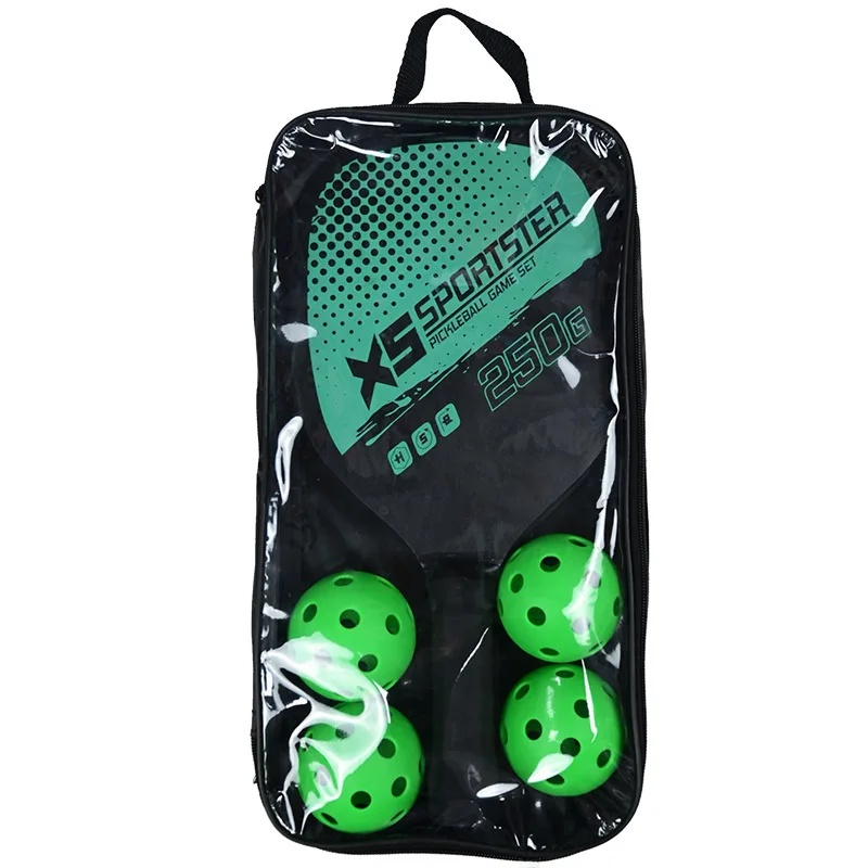 Padelschläger-Strandset aus Holz mit Ball, Outdoor-Sport, Fitnessgeräte, Kombination aus Badmintonschläger aus dem Festland China: Lila