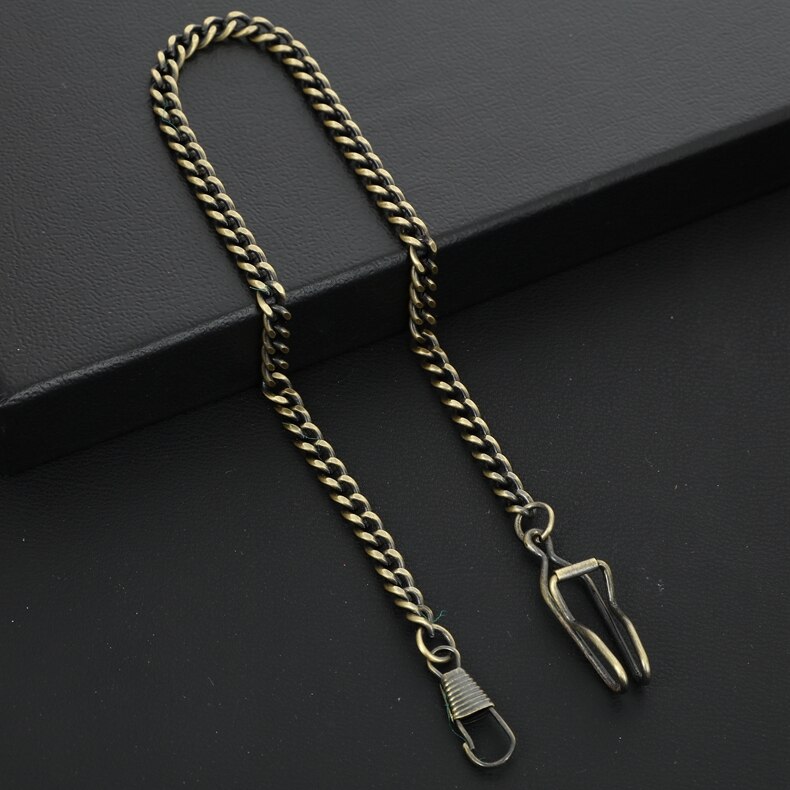 Ouywei-Cadena de acero inoxidable para reloj de bolsillo mecánico, accesorio para , plata, bronce, negro, dorado: ChainB Brass