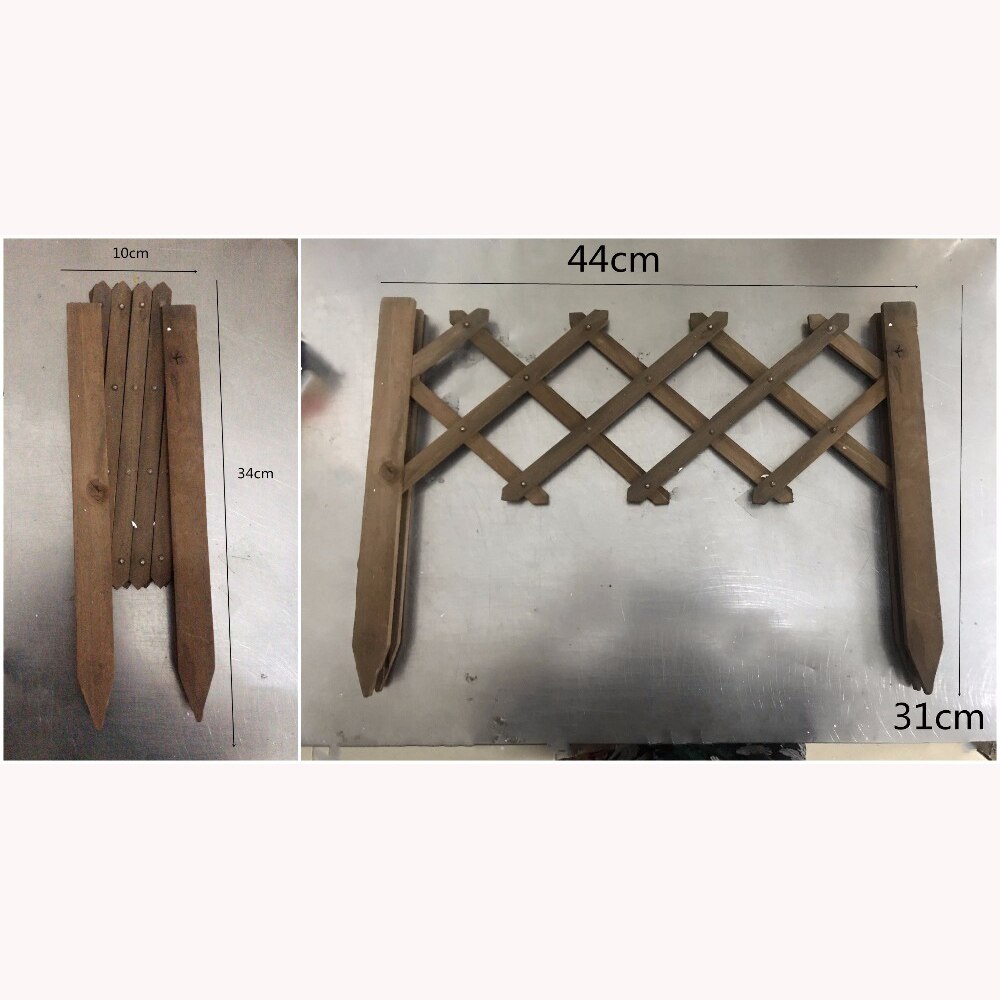 Wooden Telescopic Fence Wooden pile Garden wood fence Balcony courtyard decoration Flowerbed Small fence Natural anticorrosive