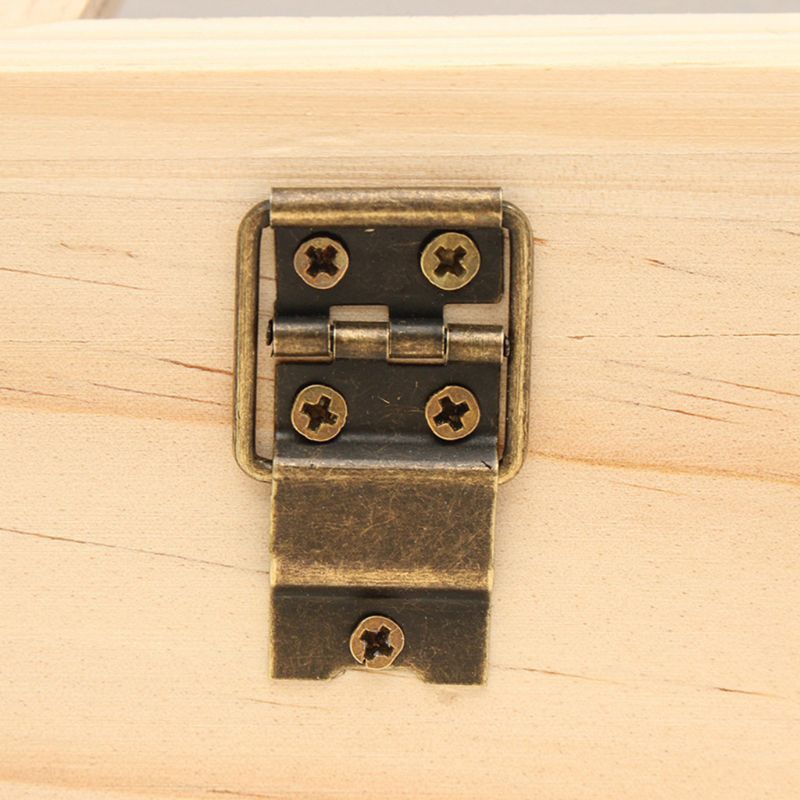 Wooden Tea Box 3 Compartments Storage Container Jewelry Accessories Box H55A