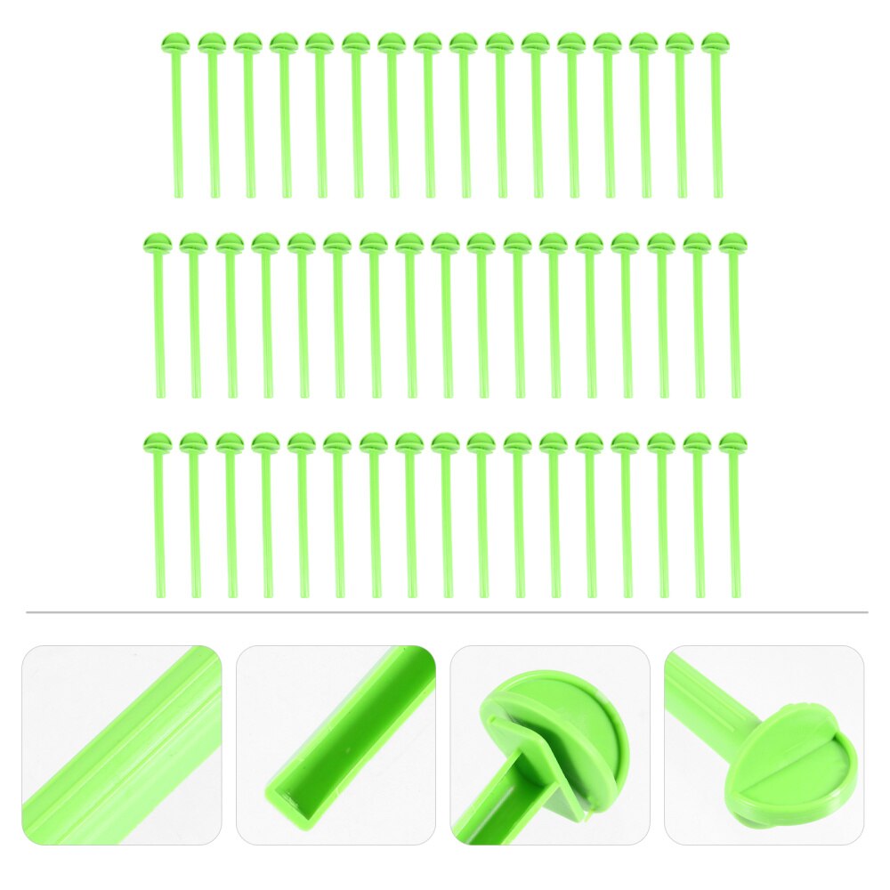50 Uds Pie de pájaro con soportes para loros perca accesorios para jaulas de pájaros