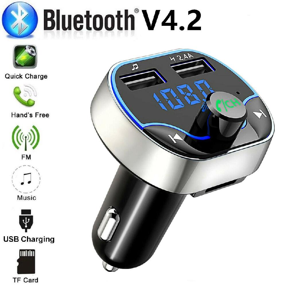 Absender Aux Modulator Bluetooth Wagen Bausatz Auto Audio- MP3 Spieler mit 3.1A schnell aufladen Dual USB Auto MP3 Spieler