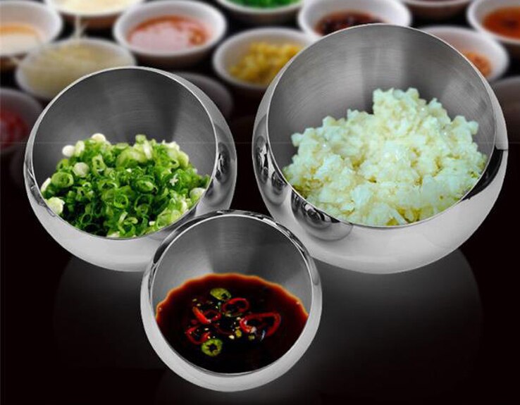 Serveringsskåle i rustfrit stål med låg sukker saltbeholder opbevaringsflaske køkken opbevaringskrukker krydderi slik sojasovsfad