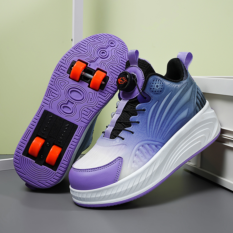 Patines de ruedas intermitentes para niños, zapatos con 2 ruedas, patín de velocidad para niños, zapatillas de deporte para niñas y niños, patines con ruedas extraíbles