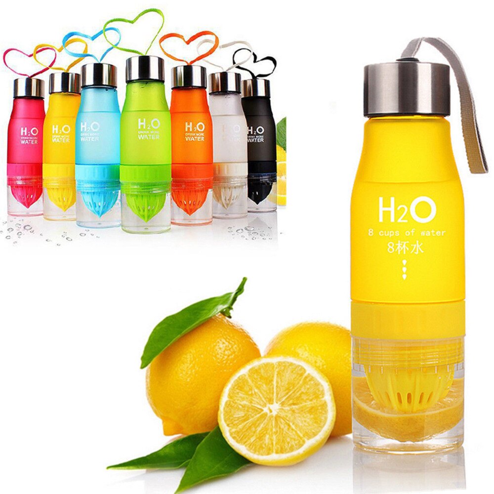 650ml Infuser Wasser Flasche Kunststoff Obst Infusion freundlicher Trinken draussen Sport Flasche Saft Zitrone Tragbare Wasserkocher