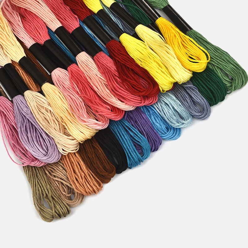 24/36/50pcs Multicolor Embroidery Thread Cross Stitch Floss Threads Cotton Sewing Skeins Skein Kit DIY Sewing Tool cross stitch