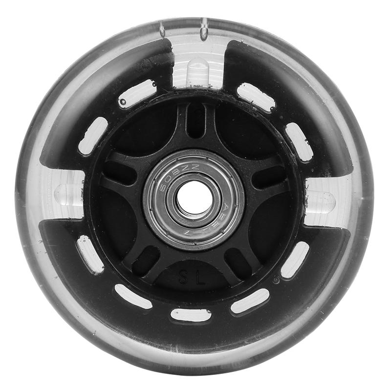 1PC 80mm Scooter Wheels Mute Replacement Wheels For Suitcase Baby Swing Car Luggage Scooter Wheels Scooter Parts Accessories: Black