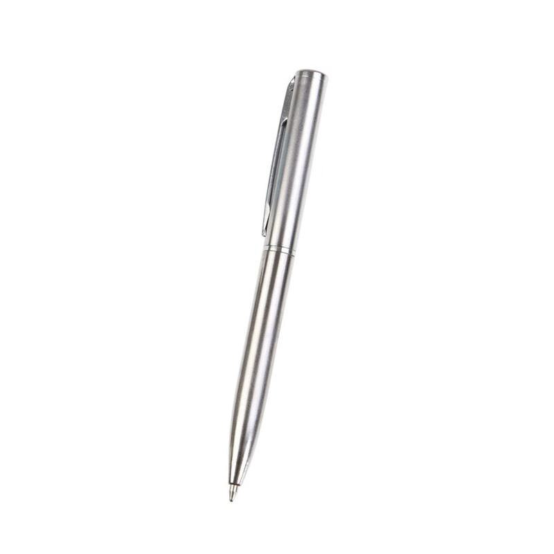 1 pièces Mini stylo à bille en métal rotatif stylo de poche stylo à bille Portable petit stylo à huile exquis bref: Black / 1 PC