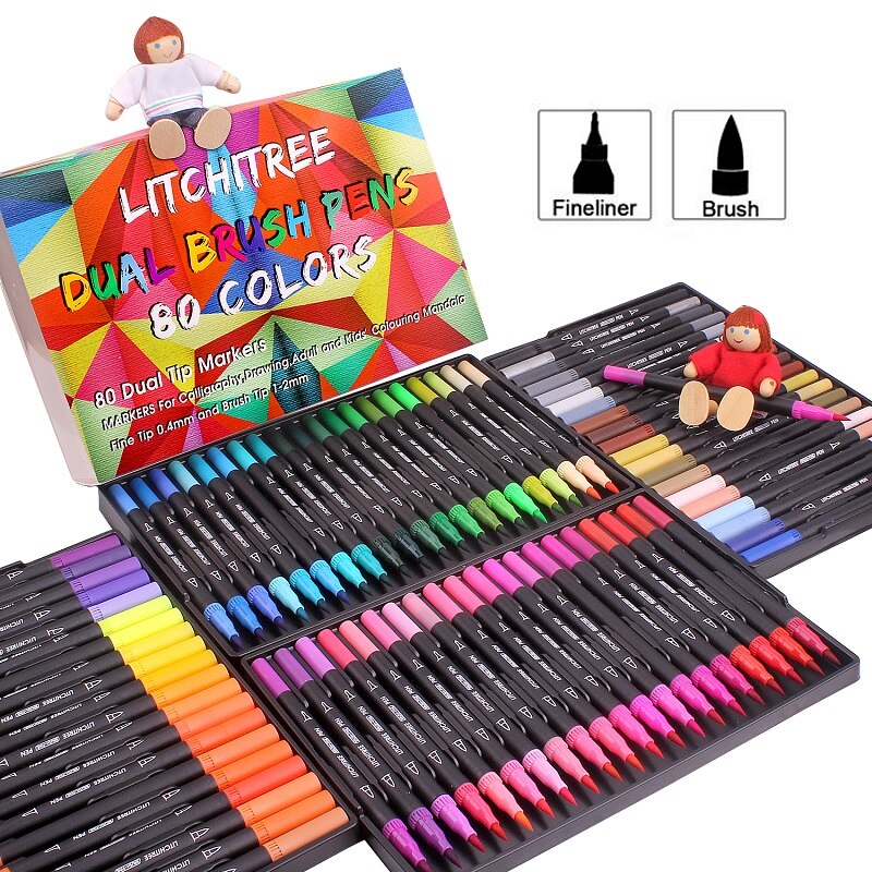 Aquarel Pennen Fineliners Art Markers Borstel Pennen Voor Tekening Schilderen Kalligrafie Art Supplies