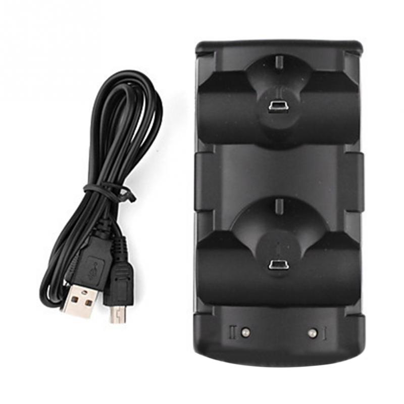Dual Laders USB Dual Charging Aangedreven Dock Charger voor PlayStation 3 voor Sony voor PS3 Controller & Move Navigatie