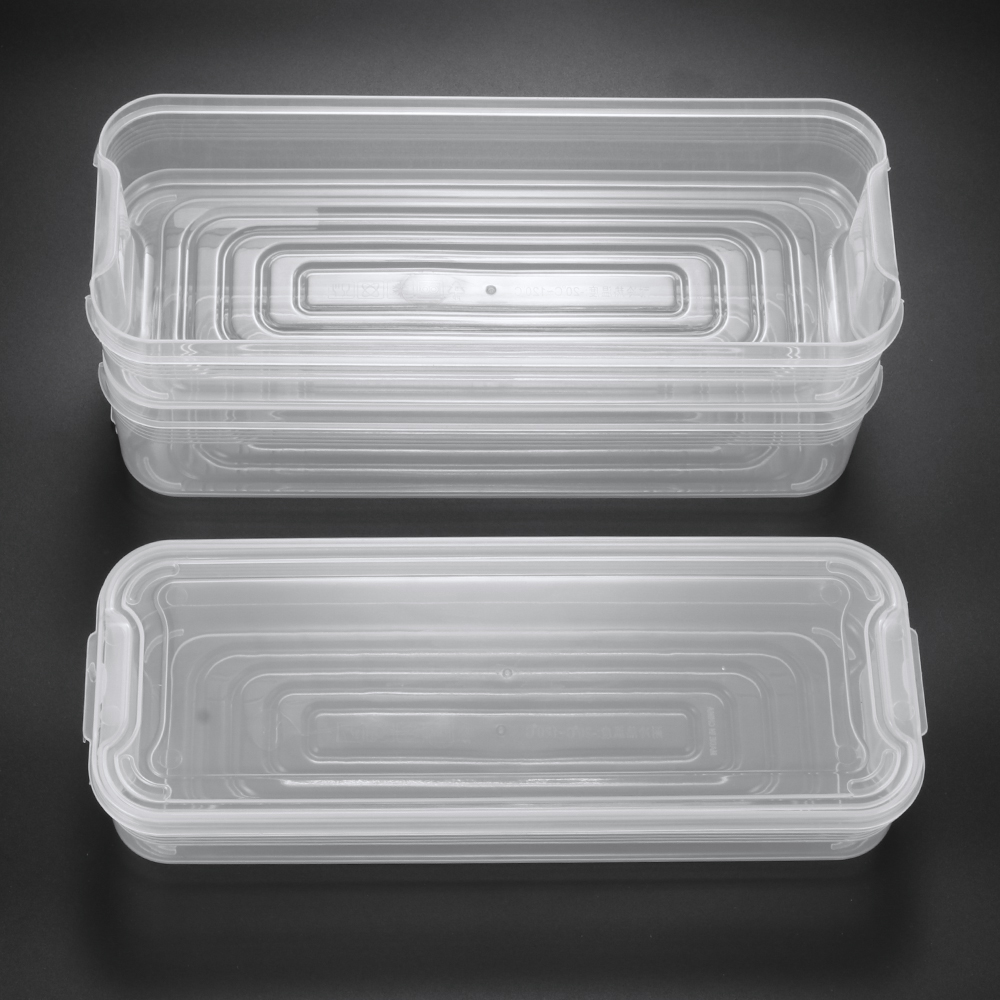 3 Layers Refrigerator Storage Box Food Storage Containers Plastic Storage Bins Lid For Kitchen Fridge Cabinet Freezer Organizer