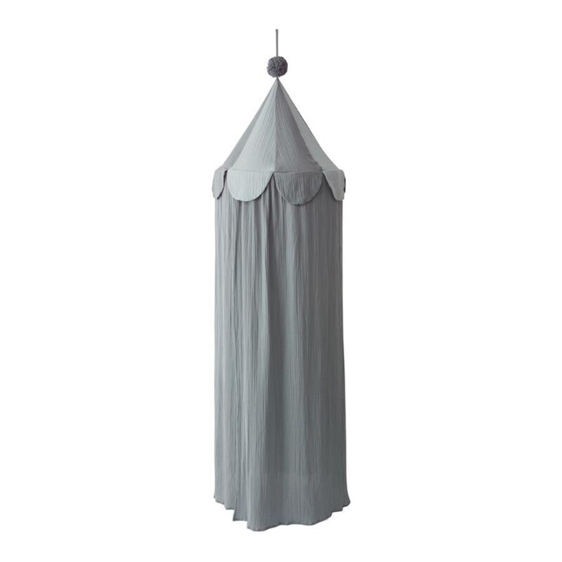 Anti moustique coton bébé princesse lit baldaquin filles chambre décoration lit baldaquin P31B: Gris