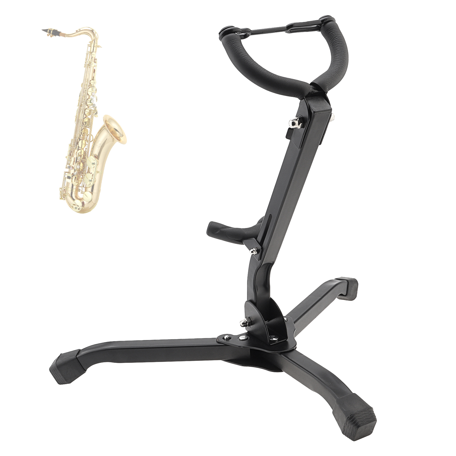 Przenośny, składany stojak na saksofon tenorowy altowy, uchwyt na statyw, akcesoria robić instrumentów