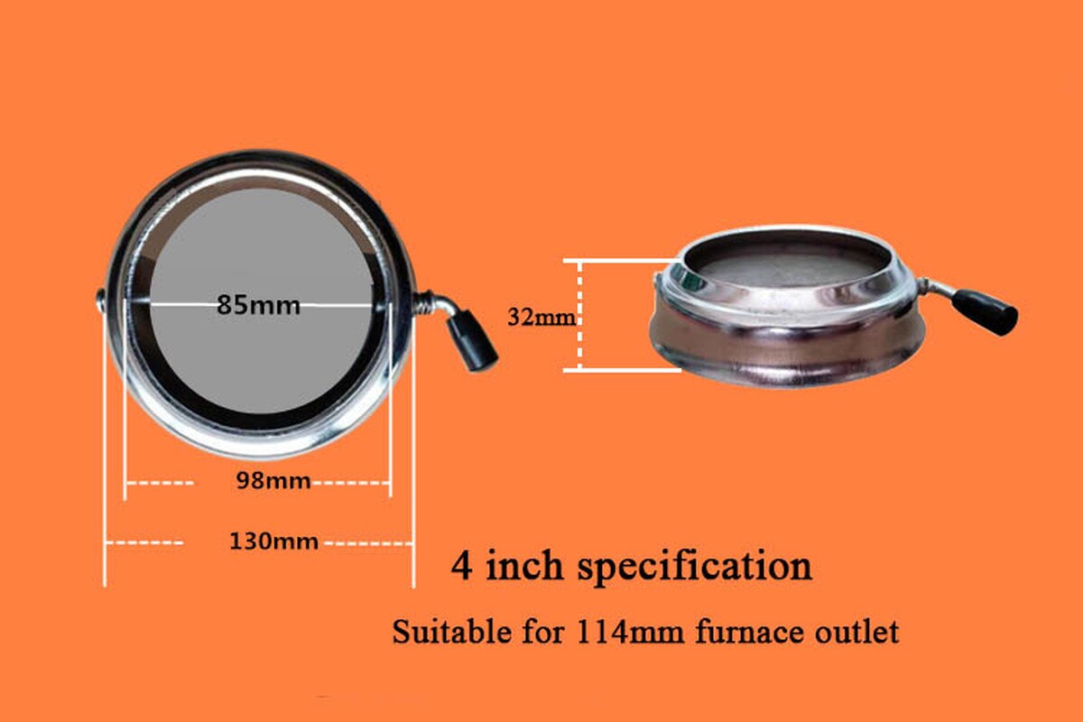 Deflector de chimenea ajustable, cubierta de chimenea sellada, deflector de chimenea para chimenea de gas, accesorios de cubierta de Estufa de pellets, 4/5/6 pulgadas