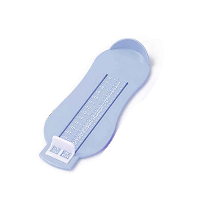 Voet Maatregel Gauge 3 Kleuren Baby Kid Voet Heerser Schoenen Maat Meten Heerser Schoenen Lengte Groeiende Voet Fitting Ruler Tool maatregelen: light blue