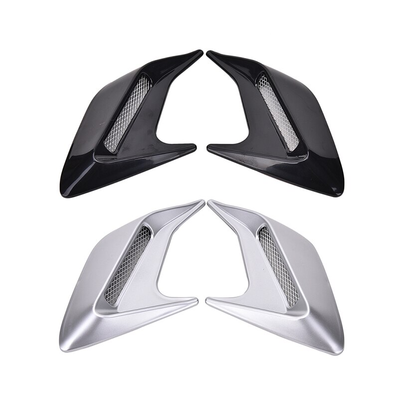 2pcs Car Auto Side Vent Air Flow Fender Intake Sticker Car Simulation Side Vents Decorative