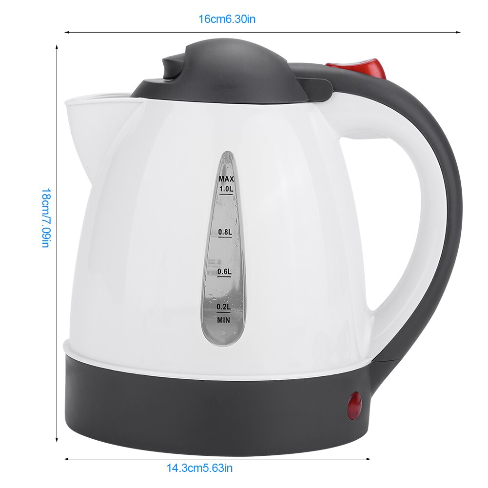 250W Tragbare 1000ml 24V Elektrische Wasserkocher Edelstahl Reise Auto Lkw Wasserkocher Wasser Heizung Flasche Für Tee kaffee, Der