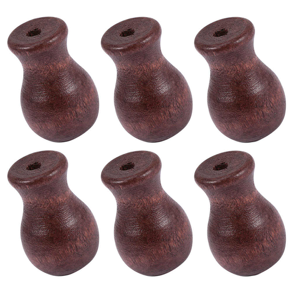 6Pcs Wood Cord Tassels for Window Blinds Decorative Wooden Blind Cord Knobs for Curtain Accessories and Home Decor