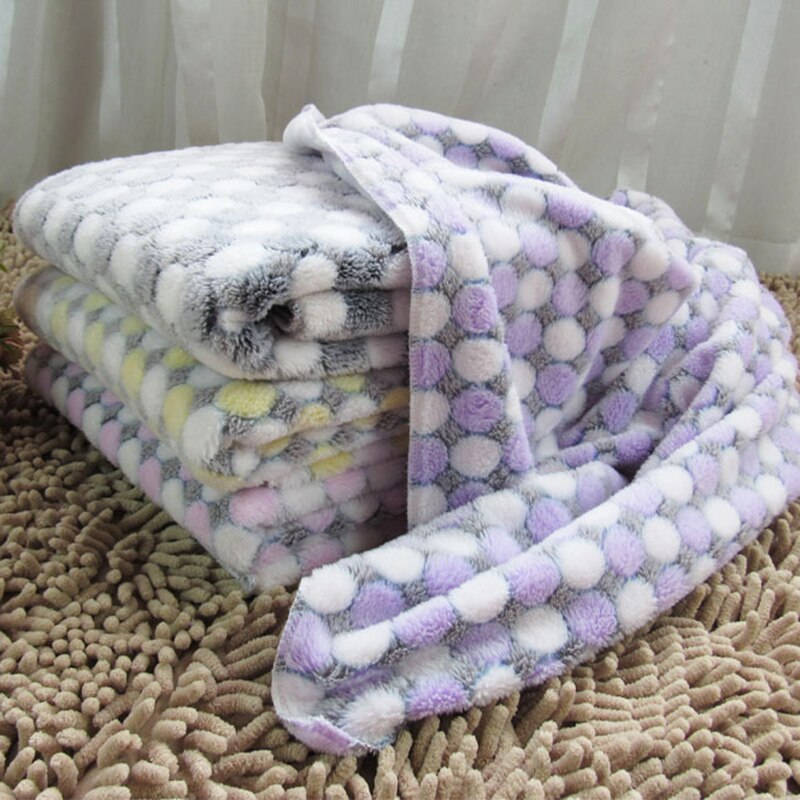 Warm Soft Pet Sleeping Mat Puppy Blanket Dog Kennel Winter Cat Bed Fleece Pad Pet Products for Small Dogs 40S2