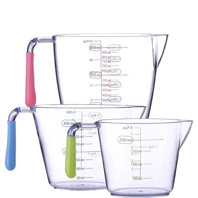 Plastic Measuring Cup,Digital Cake Measurements Jug For Baking Cooking Measurements Measuring Jugs: Default Title