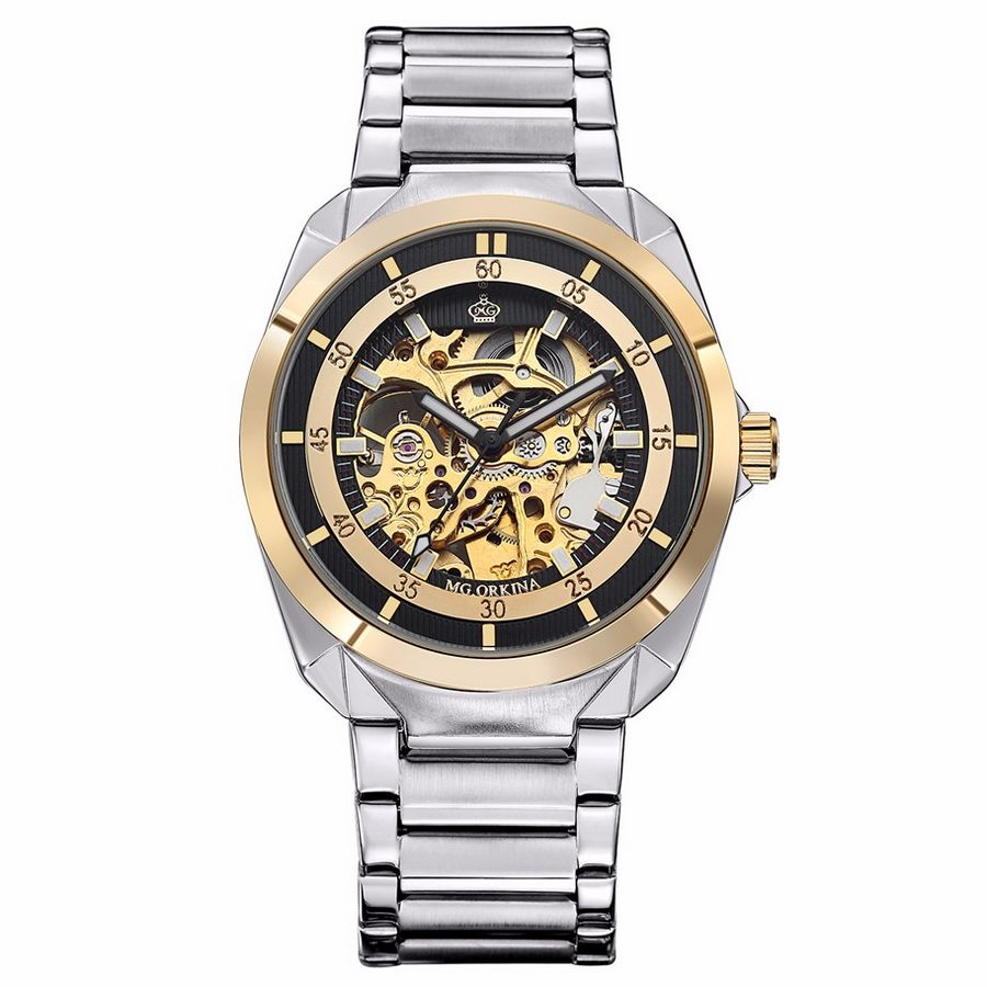 Orkina Mannen Horloge Luxe Mechanische Horloges Mannen Mode Skeleton Horloge Luxe Gouden Heren Horloges Automatische reloj hombre relogio: same as the picture5